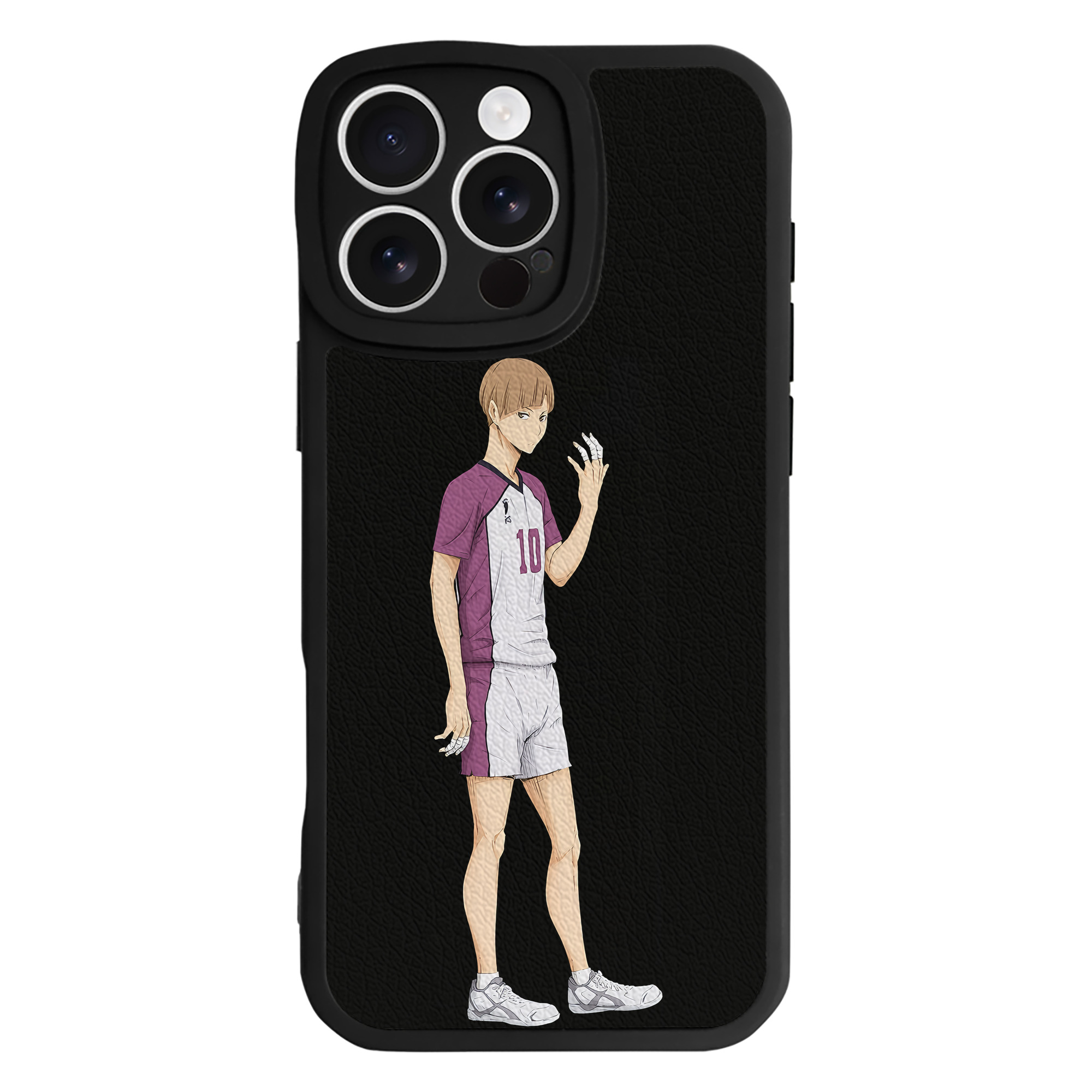 （画像用） ハイキュー!! Haikyu!! 【iPhone 16シリーズ対応】シリコンスマホケース（レザー調） 材質：シリコン